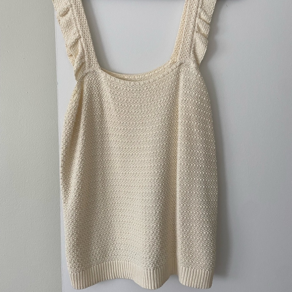 Cream Madewell sweater tank | LIKE NEW